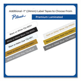 Brother TZe Premium Laminated Tape, 0.94" x 26.2 ft, Black on White (BRTTZEM251) Each