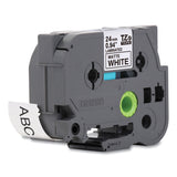 Brother TZe Premium Laminated Tape, 0.94" x 26.2 ft, Black on White (BRTTZEM251) Each