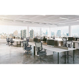 Alera® Alera Elusion Series Mesh High-Back Multifunction Chair, Supports Up to 275 lb, 17.2" to 20.6" Seat Height, Black (ALEEL41ME10B) Each