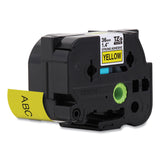 Brother P-Touch® TZ Extra-Strength Adhesive Laminated Labeling Tape, 1.4" x 26.2 ft, Black on Yellow (BRTTZES661) Each