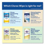 Clorox® Disinfecting Wipes, 1-Ply, 7 x 8, Fresh Scent/Citrus Blend, White, 35/Canister, 3 Canisters/Pack (CLO30112) Pack of 3