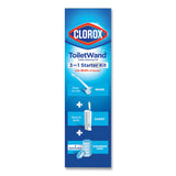 Clorox® ToiletWand Disposable Toilet Cleaning System: Handle, Caddy and Refills, White (CLO03191) 1 Kit