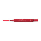Carter's™ Large Desk Style Permanent Marker, Broad Chisel Tip, Red (AVE27177) Each