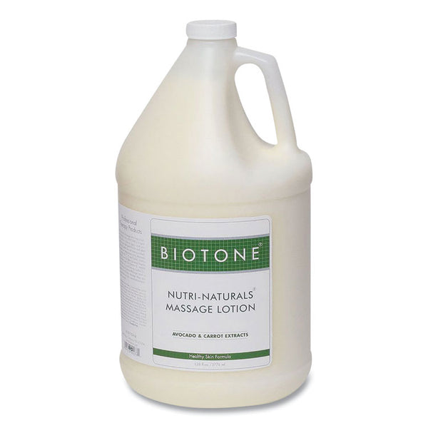 Biotone® Nuti-Naturals Massage Lotion, 1 gal Bottle, Nature Scent (BTNNNL1G)