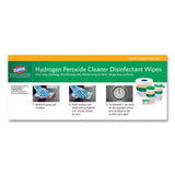 Clorox Healthcare® Hydrogen Peroxide Cleaner Disinfectant Wipes, 9 x 6.75, Unscented, White, 95/Canister, 6 Canisters/Carton (CLO30824) Case of 6