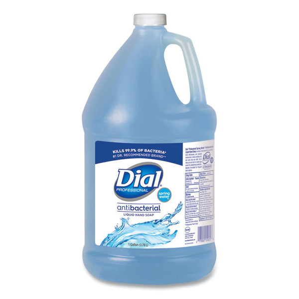 Dial® Professional Antibacterial Liquid Hand Soap, Spring Water, 1 gal, 4/Carton (DIA15926)