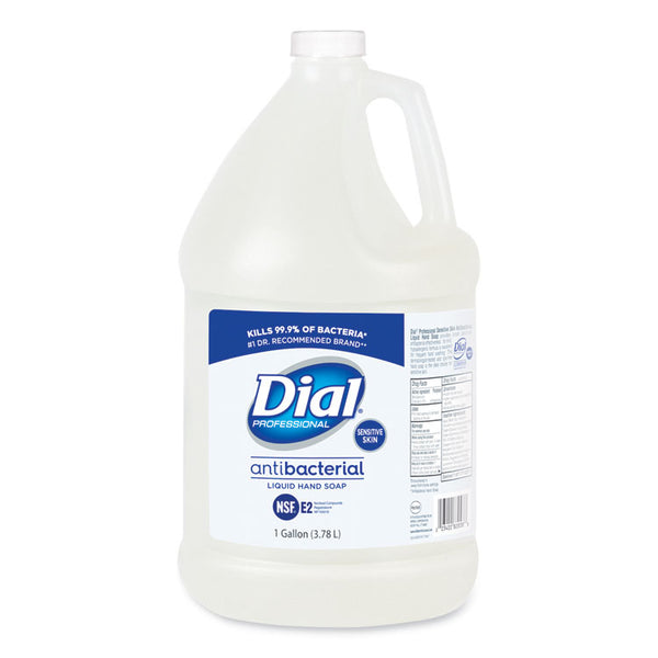 Dial® Professional Antibacterial Liquid Hand Soap for Sensitive Skin, Floral, 1 gal, 4/Carton (DIA82838)