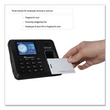 Acroprint® BioTouch Time Clock and Badges Bundle, 10,000 Employees, Black (ACPBTR150) Each