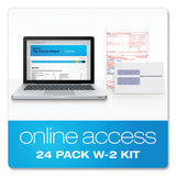 TOPS™ W-2 Tax Forms Kit, Fiscal Year: 2022, Six-Part Carbonless, 8.5 x 5.5, 2 Forms/Sheet, 24 Forms Total (TOP22904KIT) Pack of 24