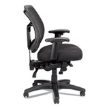 Eurotech Apollo Multi-Function Mesh Task Chair, Supports Up to 250 lb, 18.9" to 22.4" Seat Height, Silver Seat/Back, Black Base (EUTMFT945SL)