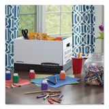 Bankers Box® R-KIVE Heavy-Duty Storage Boxes, Letter/Legal Files, 12.75" x 16.5" x 10.38", Kraft/Green, 12/Carton (FEL12775) Carton of 12