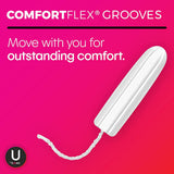 U by Kotex® Click® Tampon Regular Absorbency Plastic Applicator Individually Wrapped (1184198_PK) 16/PK