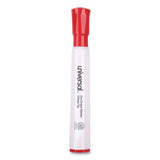 Universal™ Dry Erase Marker, Broad Chisel Tip, Red, Dozen (UNV43652) Case of 12