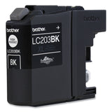 Brother LC203BK Innobella High-Yield Ink, 550 Page-Yield, Black (BRTLC203BK) Each