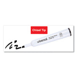 Universal™ Dry Erase Marker, Broad Chisel Tip, Black, Dozen (UNV43651) Case of 12