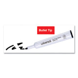 Universal™ Dry Erase Marker, Medium Bullet Tip, Black, Dozen (UNV43681) Case of 12