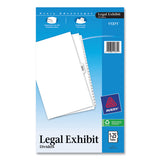 Avery® Preprinted Legal Exhibit Side Tab Index Dividers, Avery Style, 26-Tab, 1 to 25, 14 x 8.5, White, 1 Set (AVE11371) Set of 26