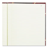 National® Texthide Eye-Ease Record Book, Black/Burgundy/Gold Cover, 10.38 x 8.38 Sheets, 300 Sheets/Book (RED56231) Each