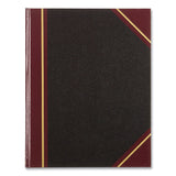 National® Texthide Eye-Ease Record Book, Black/Burgundy/Gold Cover, 10.38 x 8.38 Sheets, 150 Sheets/Book (RED56211) Each