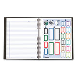 Blueline® NotePro Notebook, 1-Subject, Medium/College Rule, Black Cover, (75) 11 x 8.5 Sheets (REDA10150BLK) Each