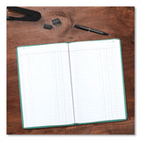 National® Tuff Series Accounting Journal, Single-Page 8-Column Accounting Format, Green Cover, 12 x 7.5 Sheets, 500 Sheets/Book (REDA66500J) Each