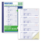 Rediform® Money Receipt Book, Softcover, Two-Part Carbonless, 7 x 2.75, 4 Forms/Sheet, 200 Forms Total (RED8L806) Each