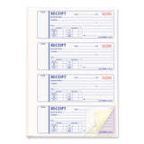 Rediform® Money Receipt Book, Hardcover, Three-Part Carbonless, 7 x 2.75, 4 Forms/Sheet, 200 Forms Total (RED8L818) Each