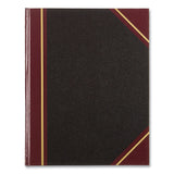 National® Texthide Eye-Ease Record Book, Black/Burgundy/Gold Cover, 10.38 x 8.38 Sheets, 300 Sheets/Book (RED56231) Each