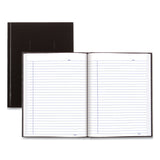 Blueline® Business Notebook with Self-Adhesive Labels, 1-Subject, Medium/College Rule, Black Cover, (192) 9.25 x 7.25 Sheets (REDA9) Each