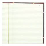 National® Texthide Eye-Ease Record Book, Black/Burgundy/Gold Cover, 10.38 x 8.38 Sheets, 150 Sheets/Book (RED56211) Each