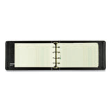 National® Four-Ring Ledger Binder Kit with A-Z Index, Black Cover, 8.5 x 5 Debit-Credit-Balance Sheets, 100 Sheets/Book (RED63453) Each