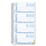 Rediform® Telephone Message Book, Two-Part Carbonless, 5 x 2.75, 4 Forms/Sheet, 400 Forms Total (RED50076) Each