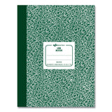 National® Lab Notebook, Wide/Legal Rule, Green Marble Cover, (96) 10.13 x 7.88 Sheets (RED53010) Each