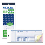 Rediform® Receipt Book, Three-Part Carbonless, 7 x 2.75, 4 Forms/Sheet, 50 Forms Total (RED8L802) Each
