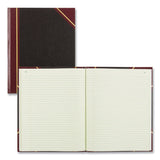 National® Texthide Eye-Ease Record Book, Black/Burgundy/Gold Cover, 10.38 x 8.38 Sheets, 150 Sheets/Book (RED56211) Each
