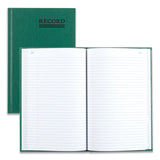 National® Emerald Series Account Book, Green Cover, 9.63 x 6.25 Sheets, 200 Sheets/Book (RED56521) Each