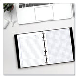 Blueline® NotePro Quad Notebook, Data/Lab-Record Format with Narrow and Quadrille Rule Sections, Black Cover, (96) 9.25 x 7.25 Sheets (REDA44C81) Each