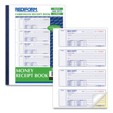 Rediform® Receipt Book, Two-Part Carbonless, 7 x 2.75, 4 Forms/Sheet, 400 Forms Total (RED8L816) Each