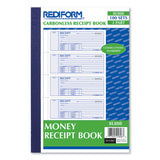 Rediform® Money Receipt Book, Softcover, Three-Part Carbonless, 7 x 2.75, 4 Forms/Sheet, 100 Forms Total (RED8L808) Each