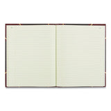 National® Texthide Eye-Ease Record Book, Black/Burgundy/Gold Cover, 10.38 x 8.38 Sheets, 150 Sheets/Book (RED56211) Each