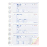 Rediform® Money Receipt Book, FormGuard Cover, Three-Part Carbonless, 7 x 2.75, 4 Forms/Sheet, 100 Forms Total (RED8L808R) Each