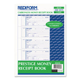 Rediform® Money Receipt Book, Hardcover, Three-Part Carbonless, 7 x 2.75, 4 Forms/Sheet, 200 Forms Total (RED8L818) Each