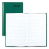 National® Emerald Series Account Book, Green Cover, 12.25 x 7.25 Sheets, 300 Sheets/Book (RED56131) Each