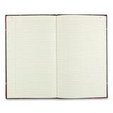 National® Texthide Record Book, 1-Subject, Medium/College Rule, Black/Burgundy Cover, (500) 14 x 8.5 Sheets (RED57151) Each