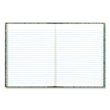 National® Lab Notebook, Wide/Legal Rule, Green Marble Cover, (96) 10.13 x 7.88 Sheets (RED53010) Each