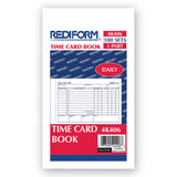Rediform® Daily Employee Time Cards, Two Sides, 4.25 x 7, 100/Pad (RED4K406) Pad of 100