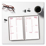 Brownline® DuraFlex Weekly Planner, 8 x 5, Black Cover, 12-Month (Jan to Dec): 2026 (REDCB75VBLK) Each
