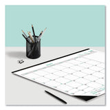 Brownline® EcoLogix Monthly Desk Pad Calendar, EcoLogix Artwork, 22 x 17, White/Green Sheets, Black Binding, 12-Month (Jan-Dec): 2026 (REDC177437) Each