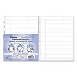 Blueline® MiracleBind Ruled Paper Refill Sheets for all MiracleBind Notebooks and Planners, 9.25 x 7.25, White/Blue Sheets, Undated (REDAFR9050R) 25 Sheets