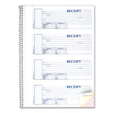 Rediform® Spiralbound Unnumbered Money Receipt Book, Three-Part Carbonless, 7 x 2.75, 4 Forms/Sheet, 120 Forms Total (REDS16444WCL) Each